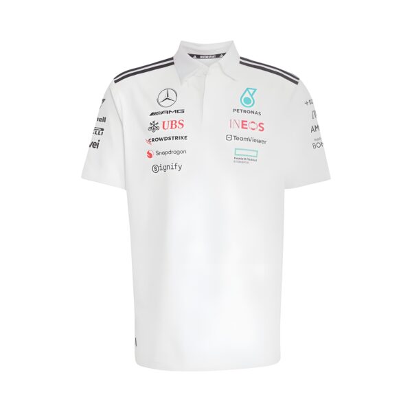 Mercedes F1 White 2025 Polo