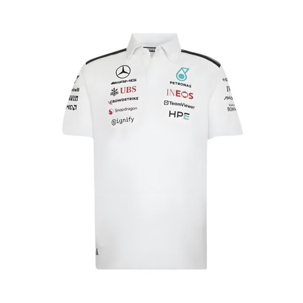 Mercedes F1 White 2026 Polo