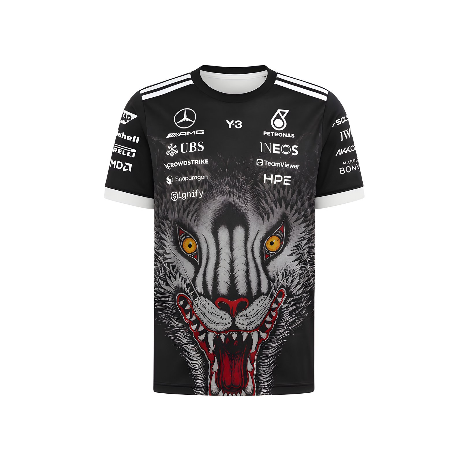 Mercedes AMG Petronas Y-3 Wolf Head T-Shirt 2026