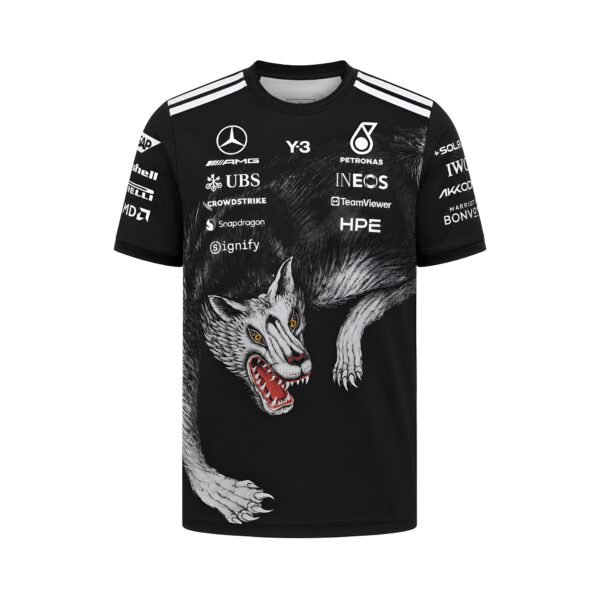 Mercedes AMG Petronas Y-3 Leaping Wolf T-Shirt 2026