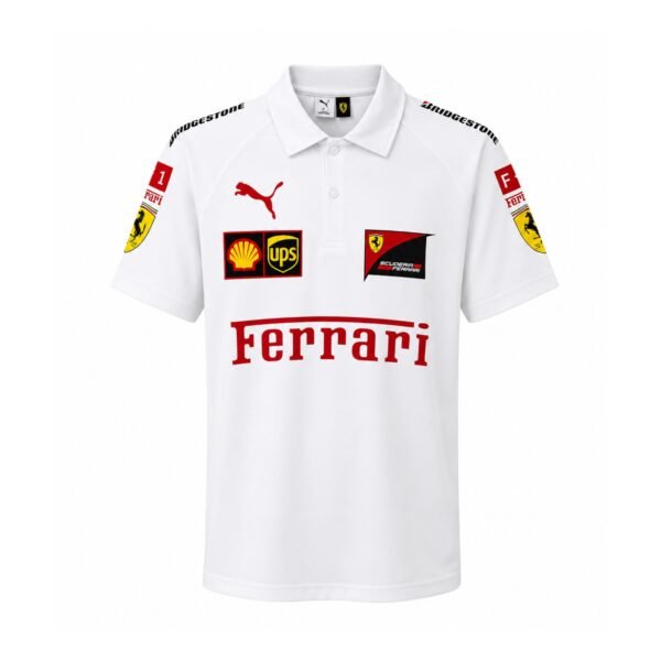 Scuderia Ferrari F1 2026 White Polo