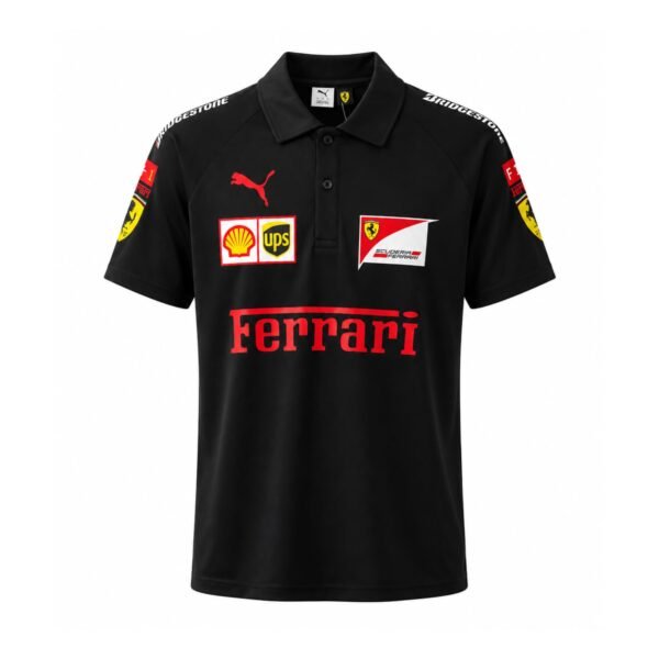 Scuderia Ferrari F1 2026 Black Polo