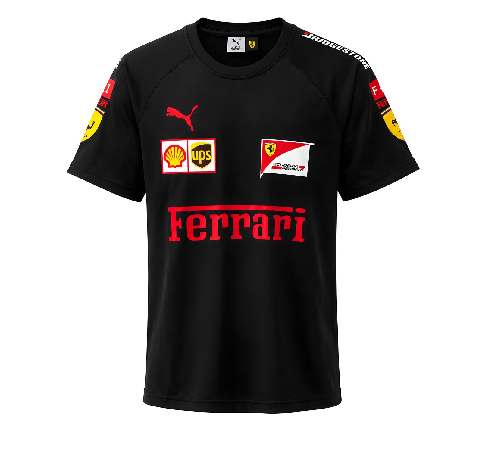 T-Shirt Scuderia Ferrari F1 2026 Noir